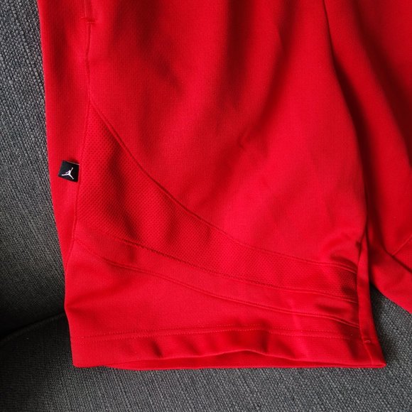 Jordan Red Long Basketball Shorts Size S - Picture 5 of 6